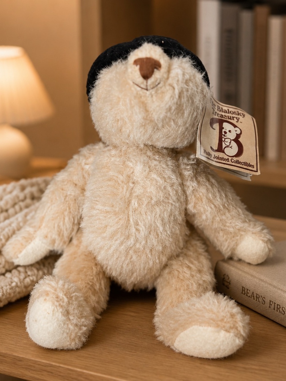 Plush Beige Teddy Bear Stuffed Animal - Classic Soft Cuddly Toy